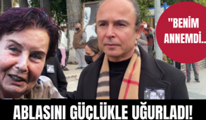 Günay Girik ablası Fatma Girik'in cenazesinde konuşmakta zorlandı...