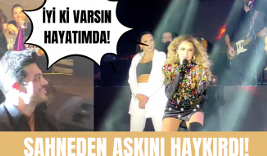 Hadise yeni yıla sevgilisi Mehmet Dinçerler'le girdi! Sahnede aşkını haykırdı!