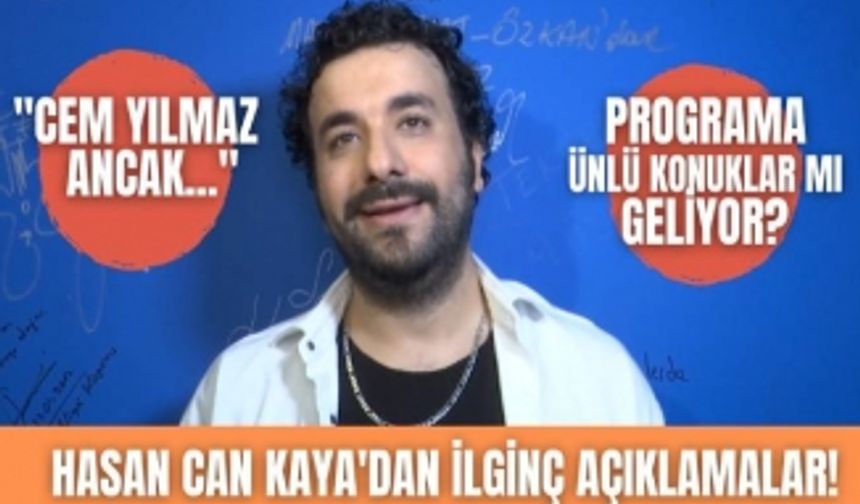 Ünlü komedyen Hasan Can Kaya, Cem Yılmaz ile rekabet halinde mi? İşte o ilginç açıklamalar