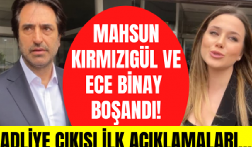 Mahsun Kırmızıgül ve eşi Ece Binay boşandı! Ece Binay ve Mahsun adliye çıkışı neler söyledi?