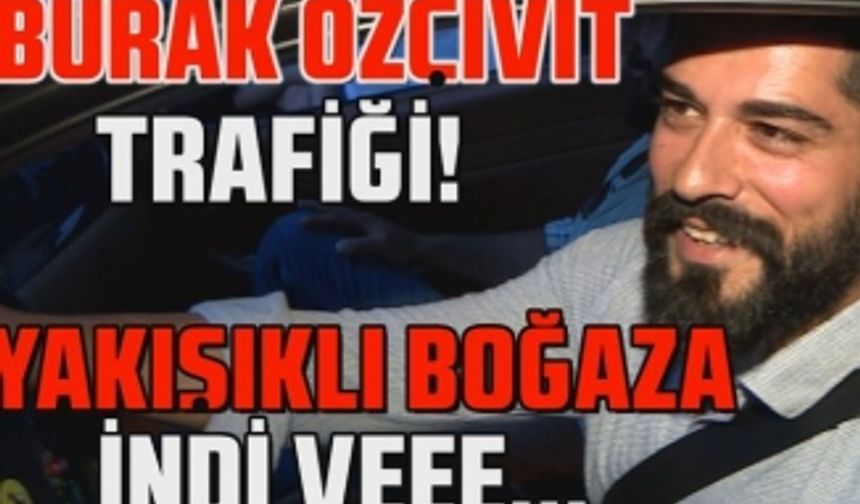 Burak Özçivit lüks arabası ile Boğaz'ın tozunu attırdı!