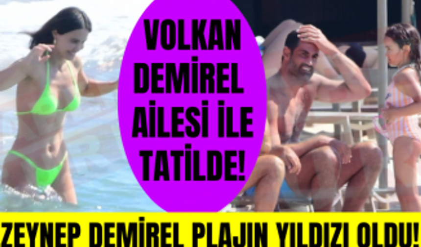 Volkan Demirel-Zeynep Sever Demirel çifti, kızları Yade ve Yeda ile birlikte Bodrum tatilinde!