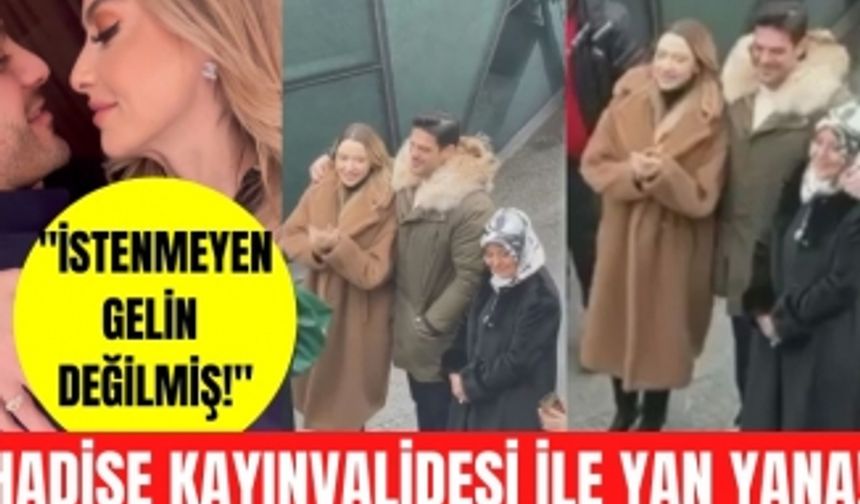 Hadise kayınvalidesi ile yan yana görüntülendi! Hadise Mehmet Dinçerler'in kardeşinin düğününe gitti