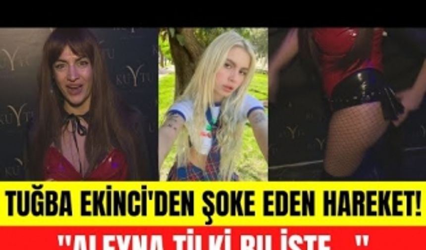 Tuğba Ekinci, Aleyna Tilki sorusuna kalçasını göstererek yanıt verdi. "İşte Aleyna Tilki bu..."