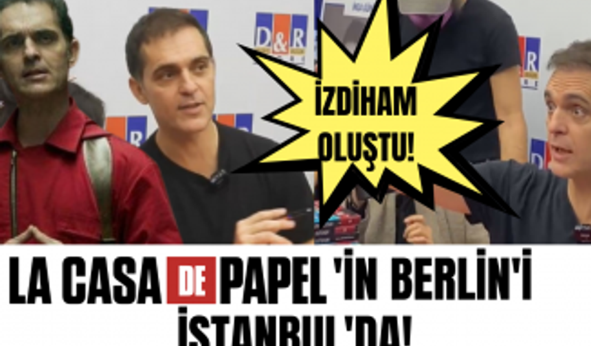 La Casa De Papel'in Berlin'i Pedro Alonso İstanbul'a geldi! | Sevenleri uzun kuyruklar oluşturdu