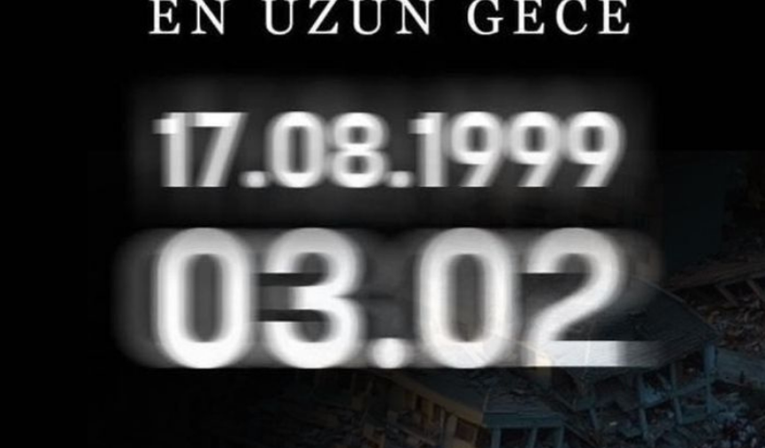 Asrın felaketi:17 Ağustos 1999 Marmara Depremi’nde yaşamını kaybedenler anıldı...