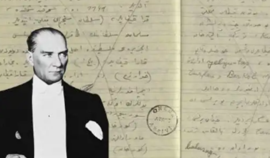 Atatürk'ün özel koleksiyondaki el yazısı ilk kez ortaya çıktı!