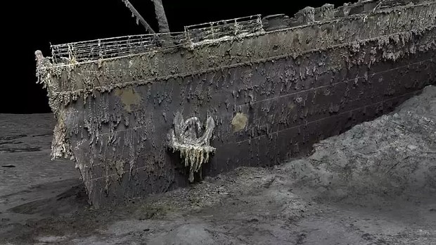 Titanik enkazının daha önce görülmemiş görüntüleri ortaya çıkartıldı!
