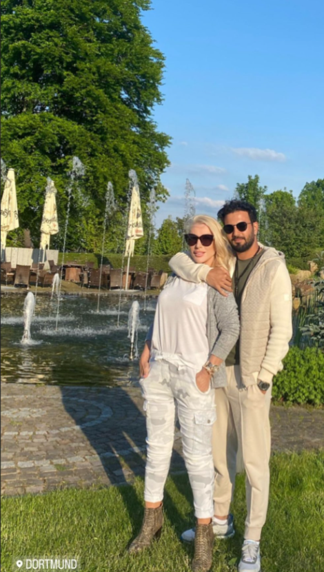 Seda Sayan ve eşi Çağlar Ökten aşka geldi! Dortmund'dan romantik pozlar!