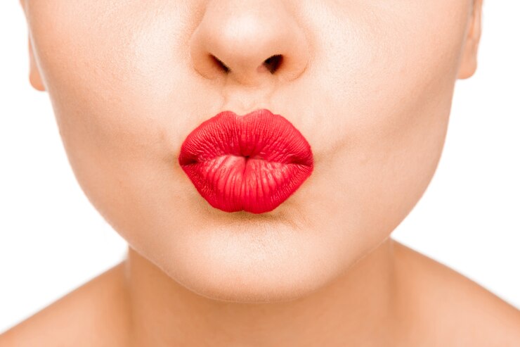 Sexy Lips Beauty Red Lip Makeup Detail Kiss Woman S Face Close Up 155003 17899